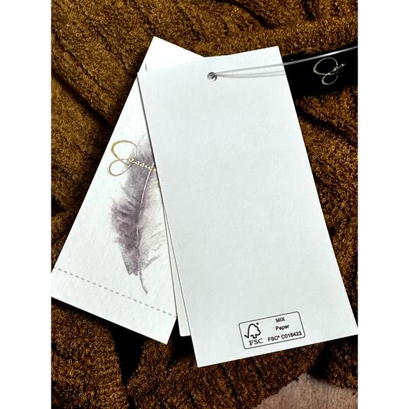 Jessica Simpson Edith Racerback Tank Top Sweater Sleeveless V Neck Brown W M NWT - Picture 8 of 10